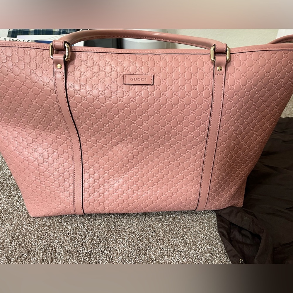 Guccissima pink shopper bag authentic